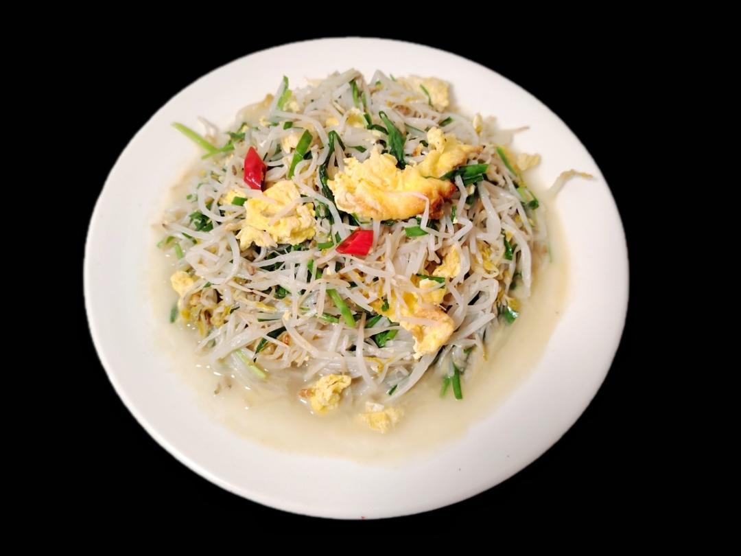 豆芽炒鸡蛋