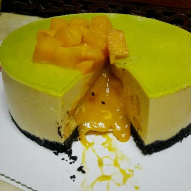 《Tinrry下午茶》教你做芒果流心慕斯（6寸配方）