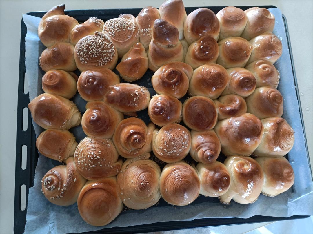 蜂蜜脆底小面包（二次发酵）普通面粉