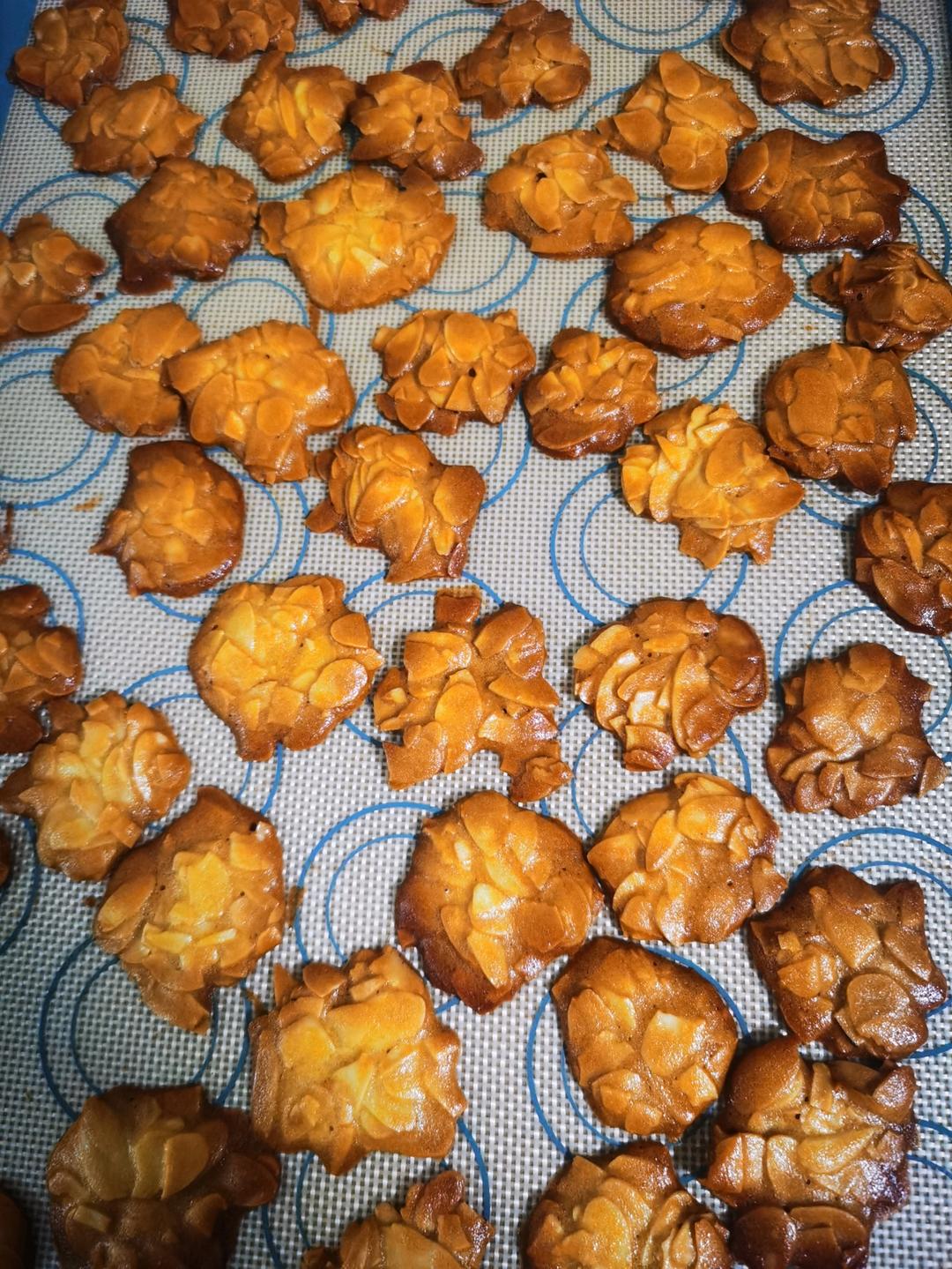 一个烤箱、一双巧手就可以完成嘎嘣脆的《杏仁瓦片》饼干，日常消耗蛋白神奇配方！！