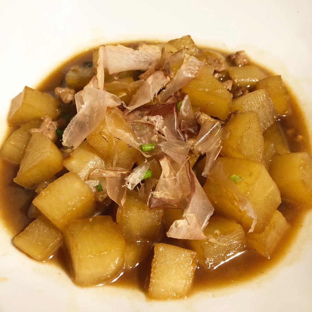 日式肉末煮萝卜