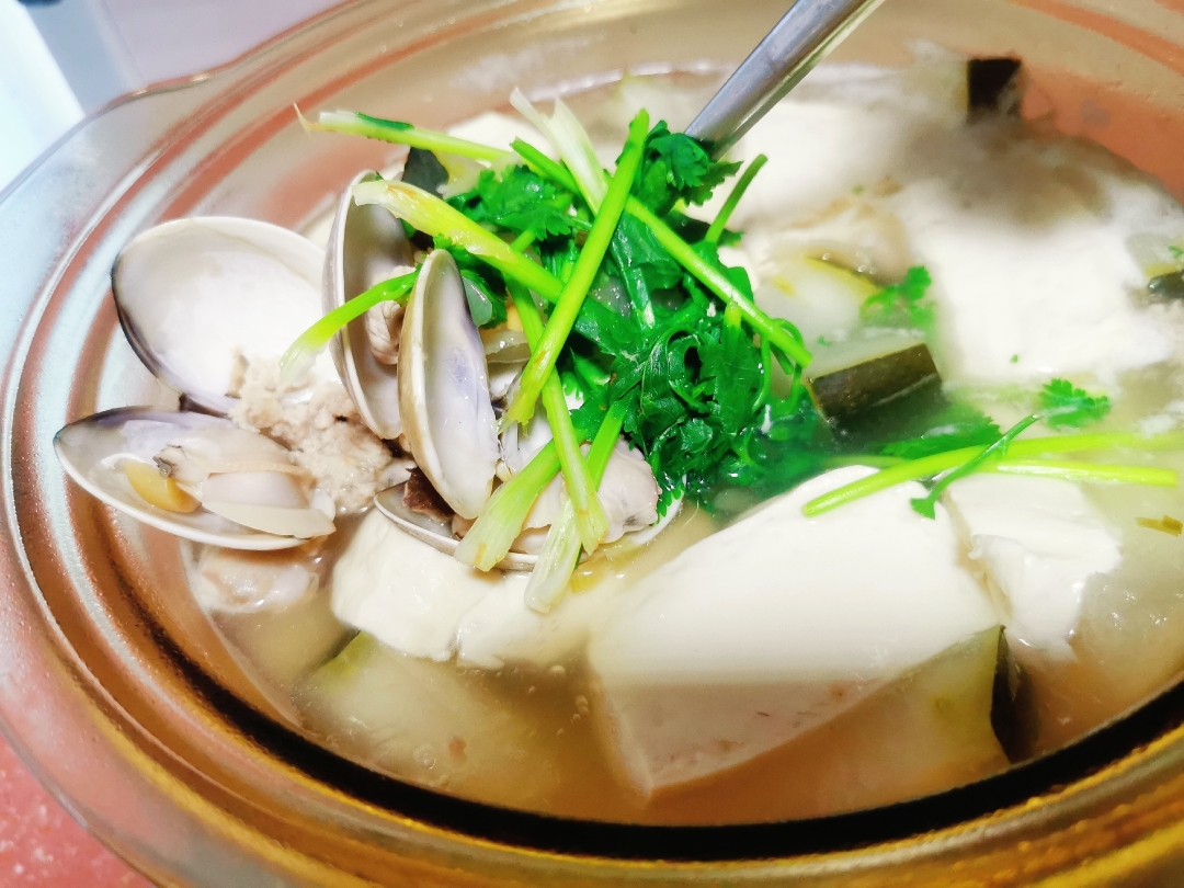 冬瓜贝壳豆腐汤
