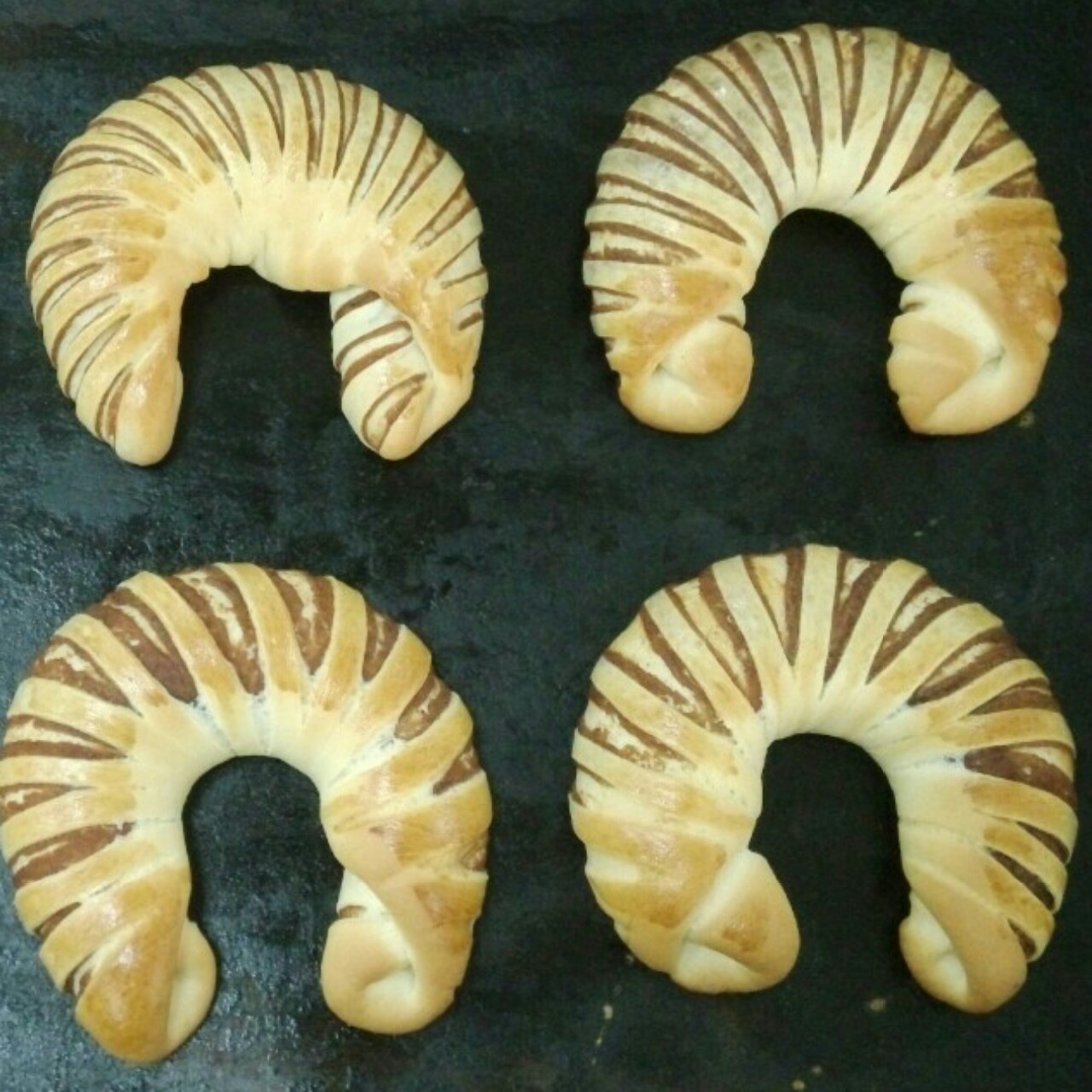 羊角豆沙包