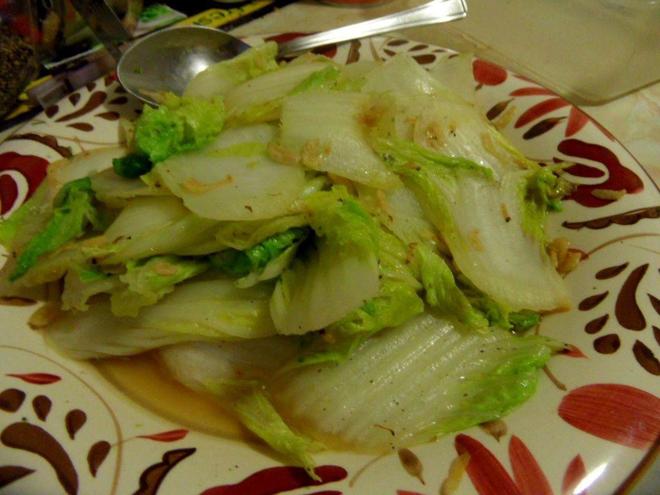 虾米炒白菜的做法