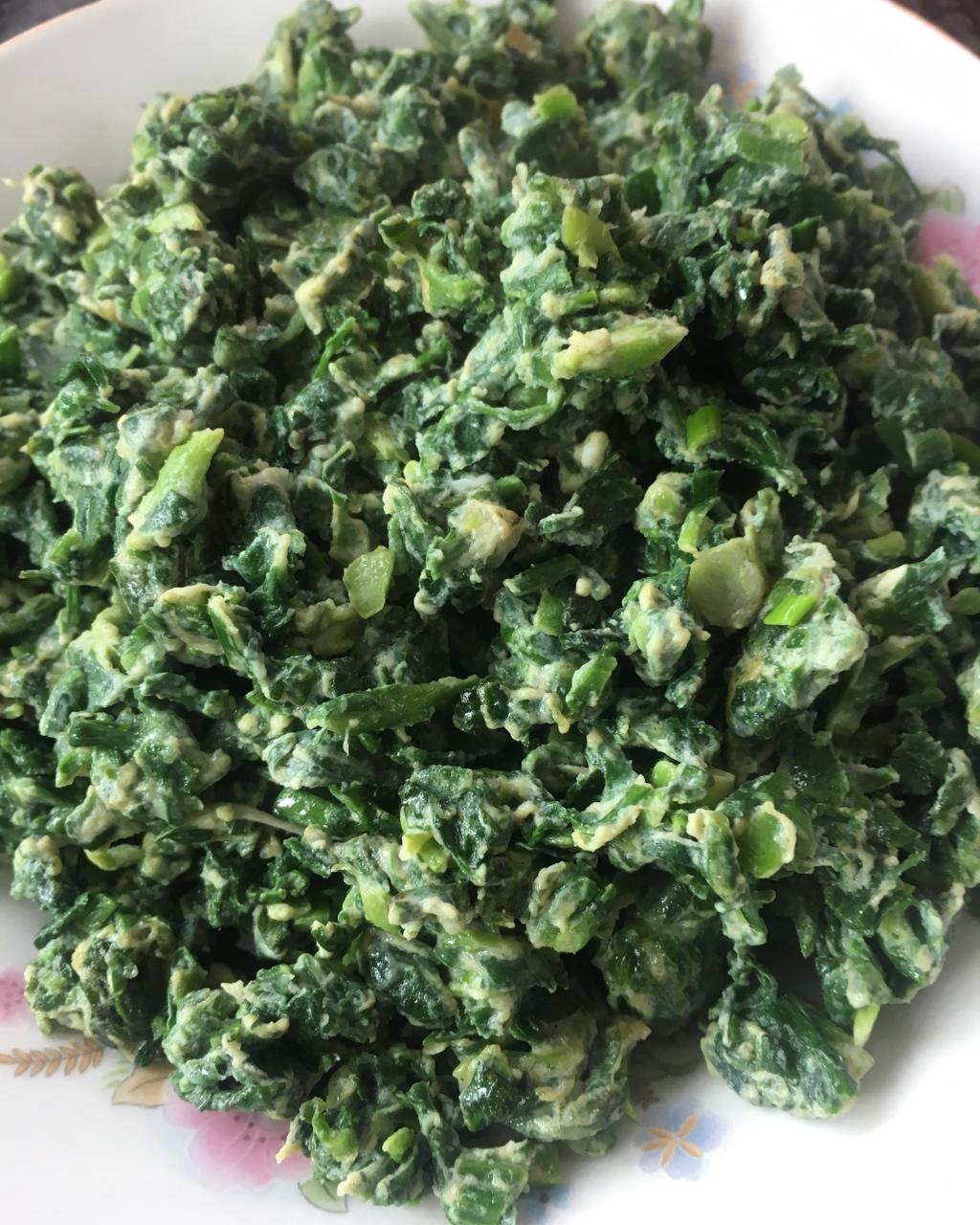 荠菜炒鸡蛋