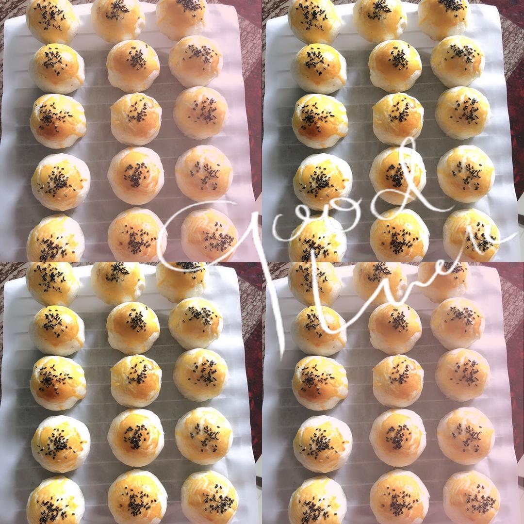 麻薯蛋黄酥《免揉面、不出膜‼️》