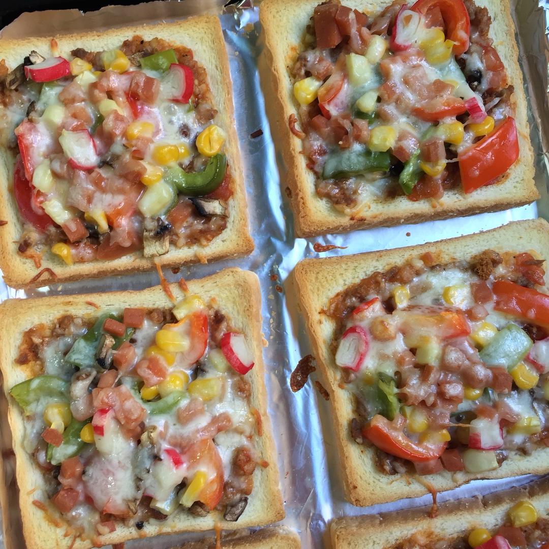 芝士面包片披萨