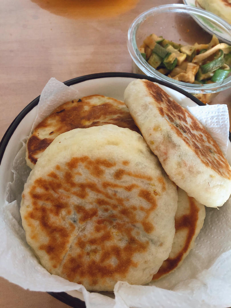 超柔软发面胡萝卜鸡蛋馅饼（凉了也不硬）