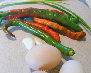 家常菜-辣椒煎蛋的做法 步骤1