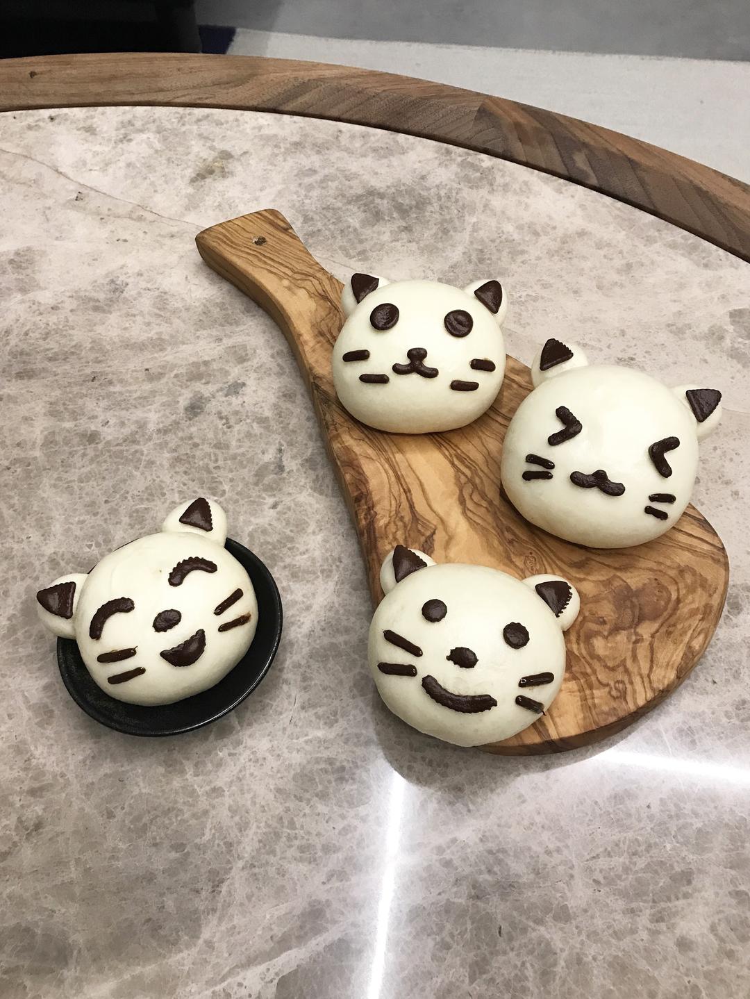 猫咪馒头的做法