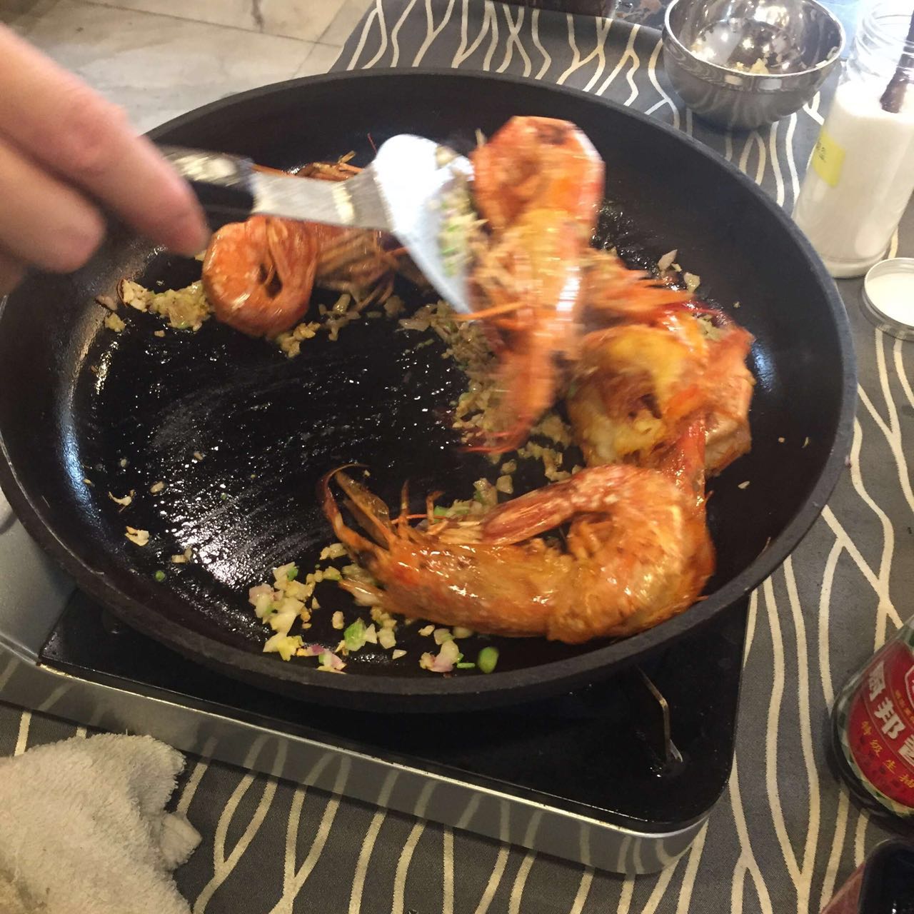 香煎阿根廷红虾的做法 步骤7