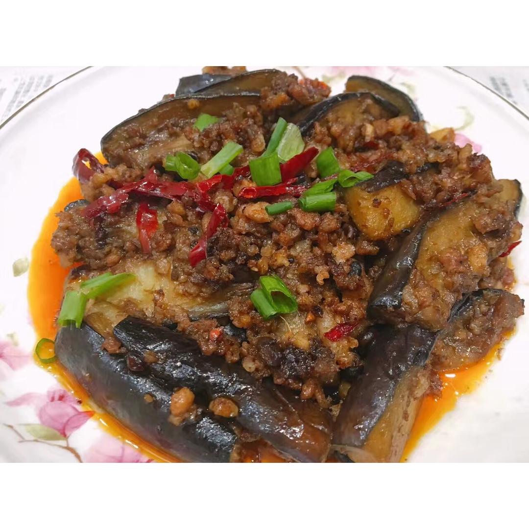 小小林捣蛋做的肉末茄子(超级下饭菜)