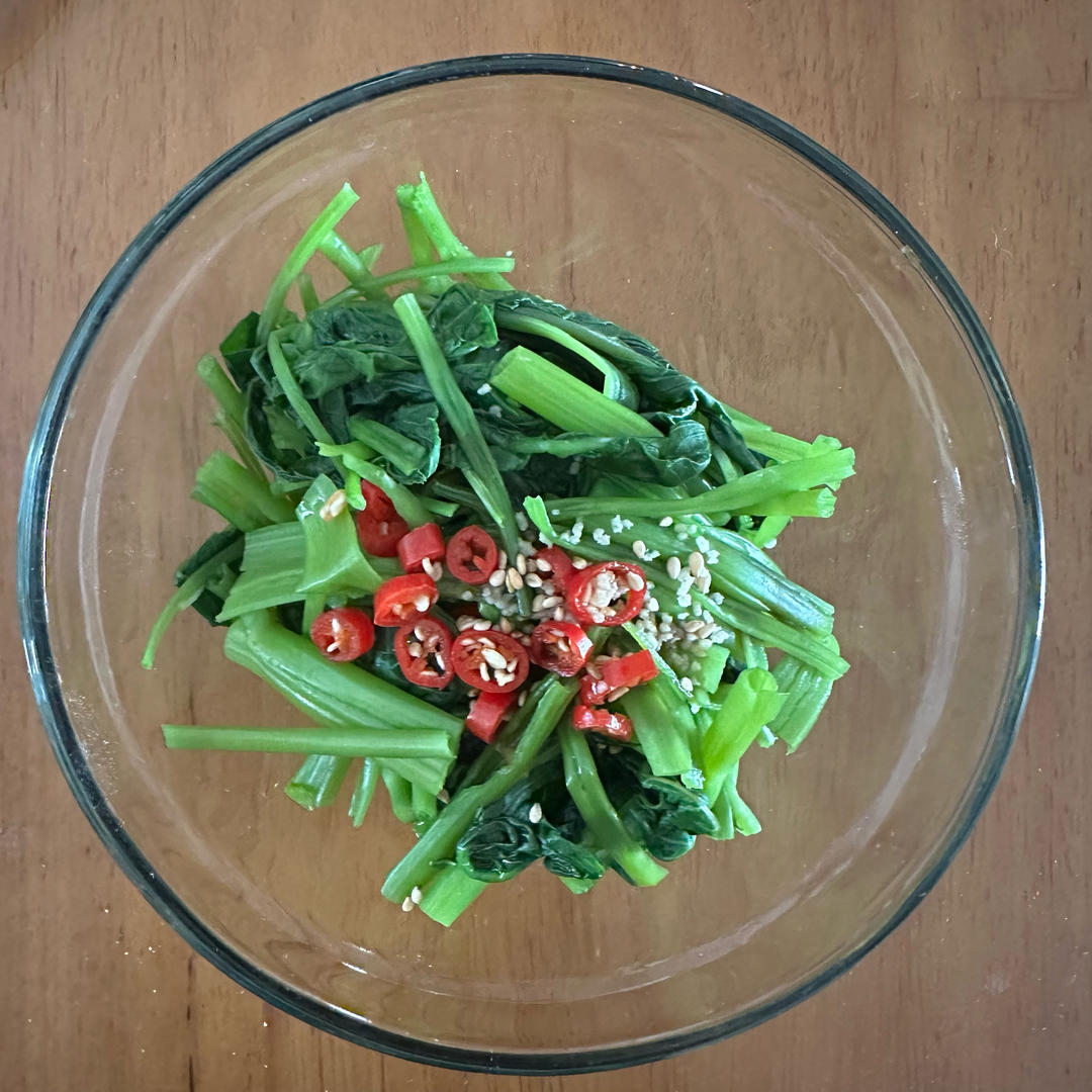 焯拌空心菜（巨掉秤）