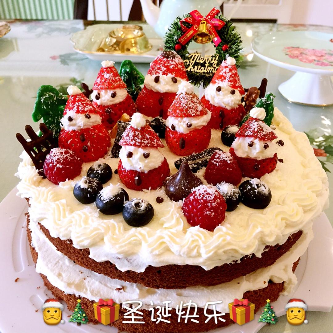 圣诞呆萌裸蛋糕