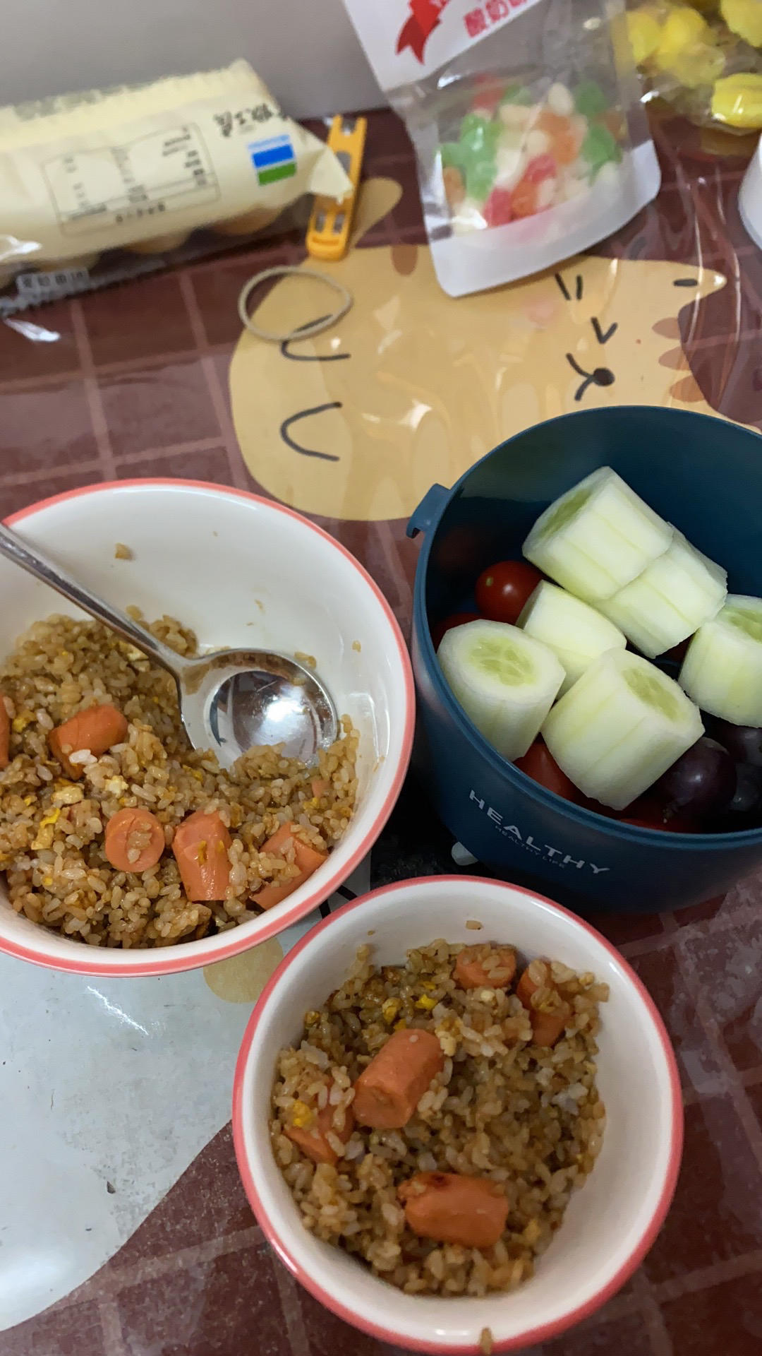 超级好吃的酱油火腿蛋炒饭！