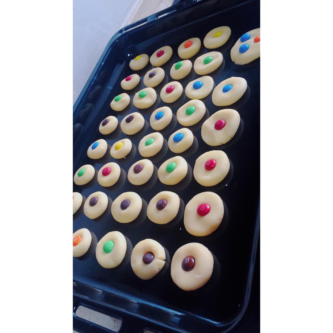 椰子味迷你MM豆曲奇小饼