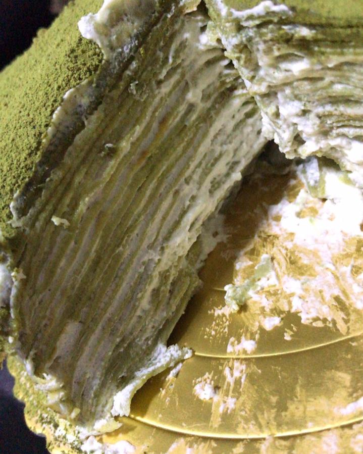 抹茶千层毛巾卷