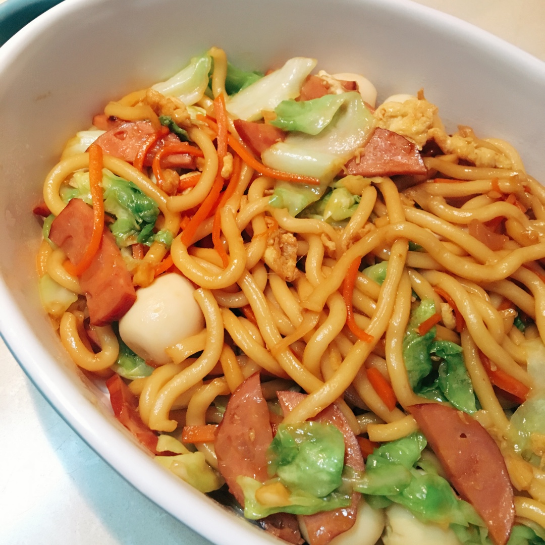 kaka123做的炒乌冬面