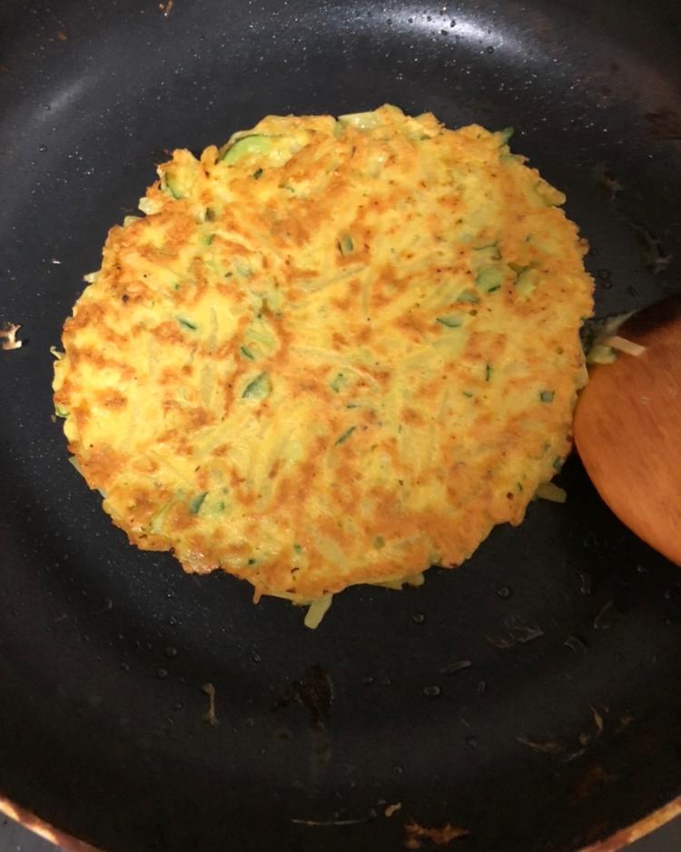 土豆丝鸡蛋饼