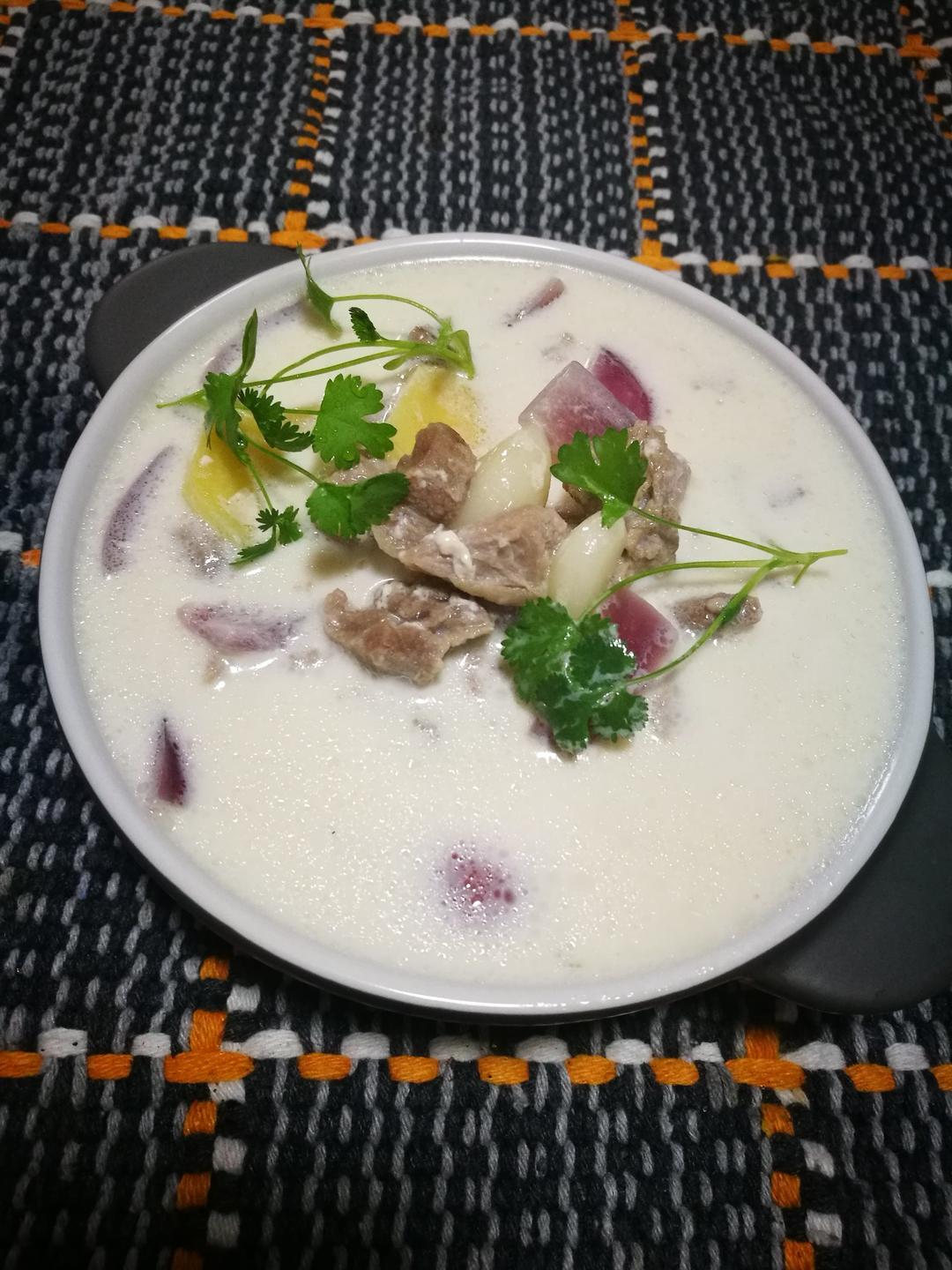 蜜豆做的2017年05月25日 读名著,做美食——红楼美食之牛乳蒸羊羔  于