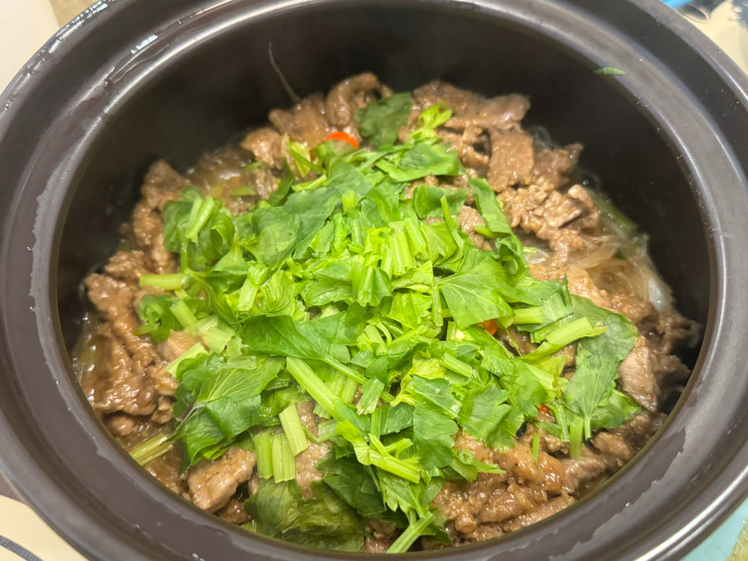 沙茶牛肉煲(潮汕味道)