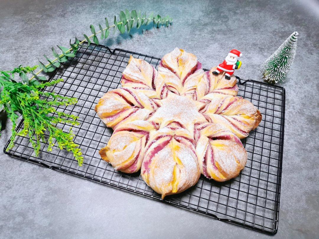 美善版-圣诞雪花豆沙面包