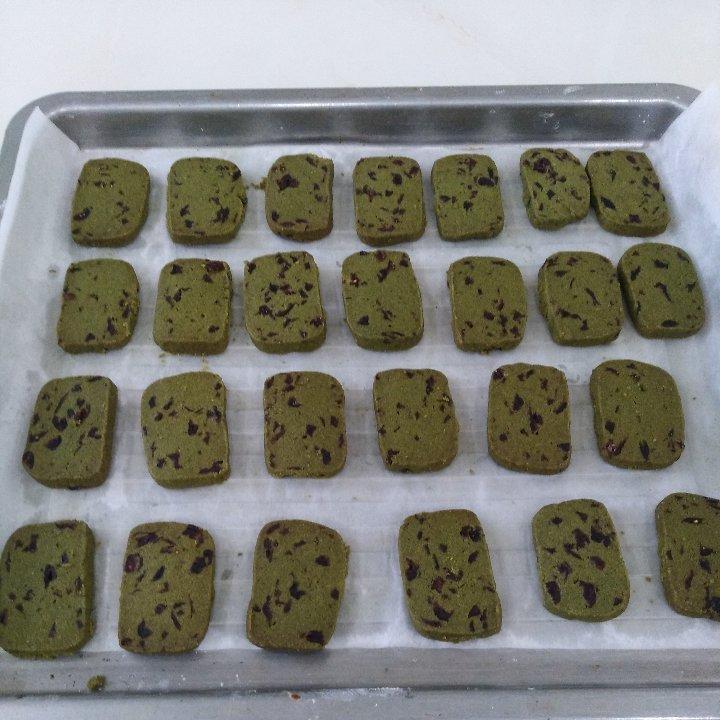 抹茶蔓越莓饼干