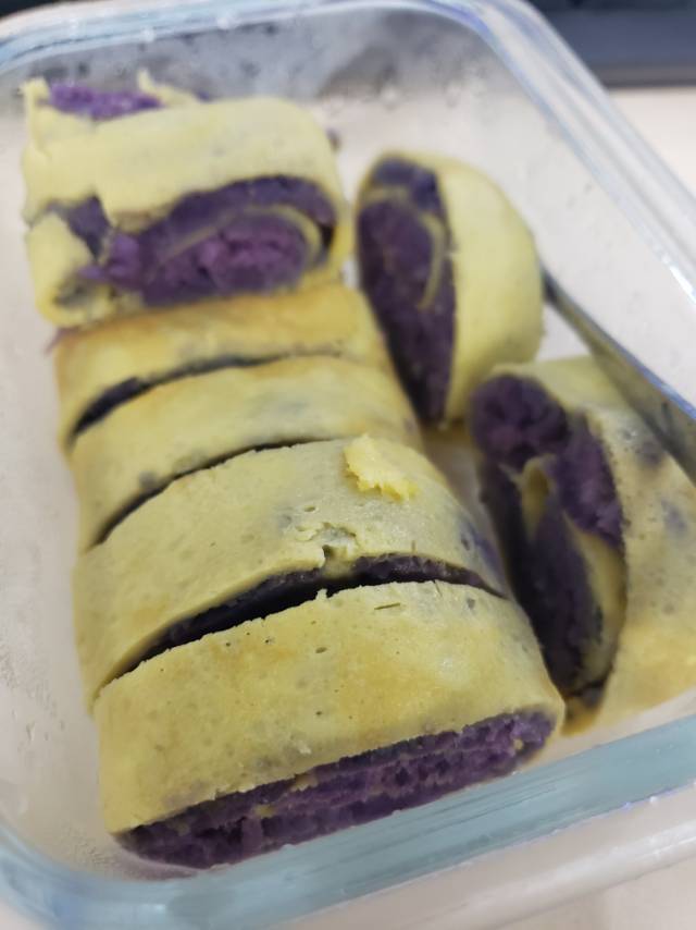 紫薯蛋卷