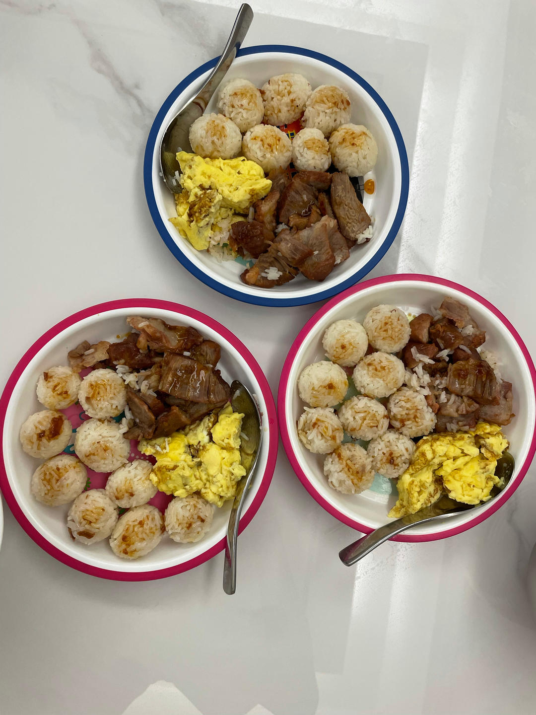 不用炒的滑蛋叉烧饭