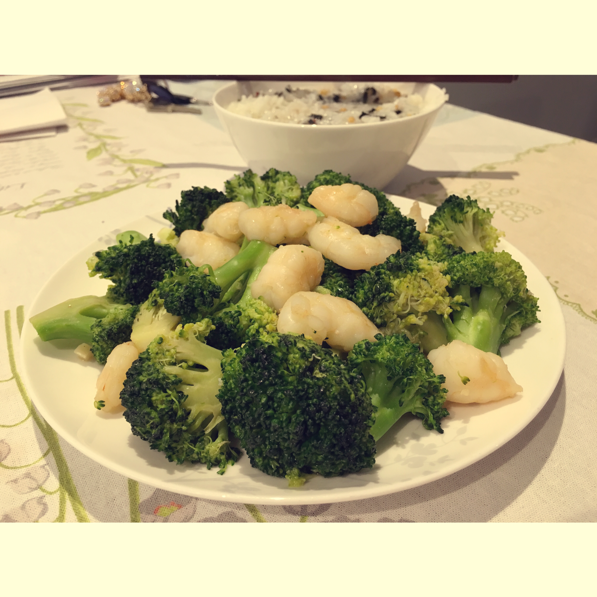 西兰花炒虾仁