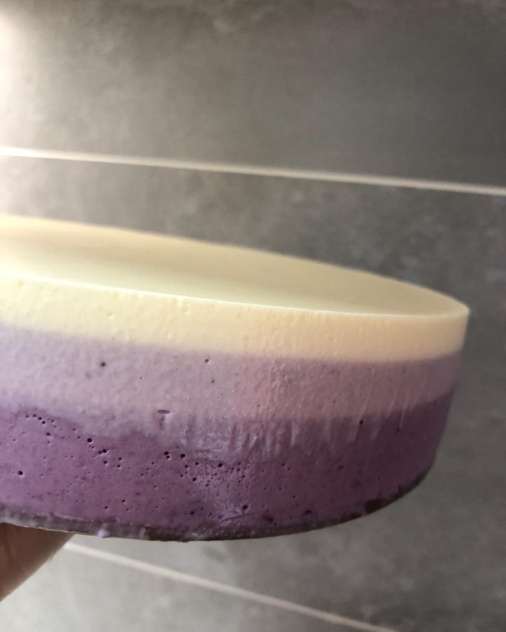 渐变蓝莓冻芝士蛋糕（免烤）