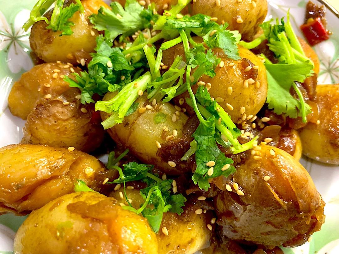 孜然香辣煎小土豆