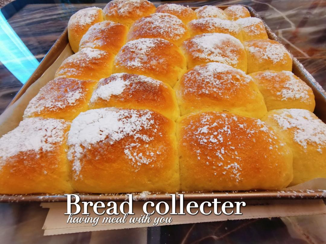 云朵牛奶小面包（无油低糖）❗️免揉面免手套膜❗️