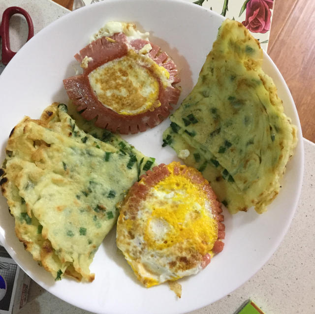 韭菜鸡蛋饼