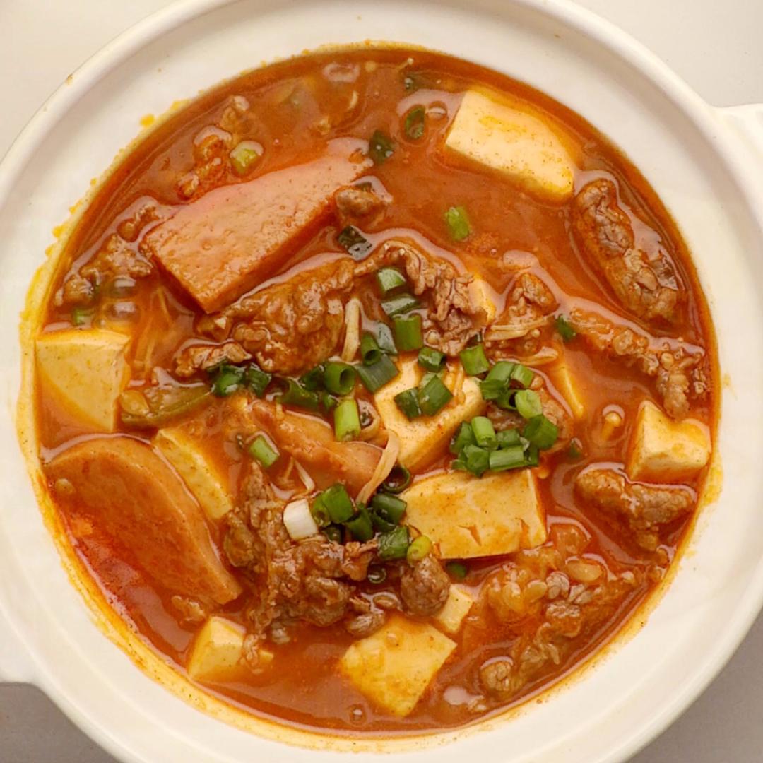 韩式牛肉嫩豆腐汤