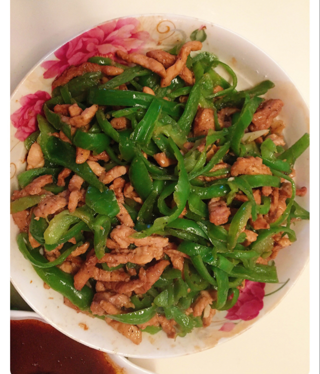 青椒炒肉丝
