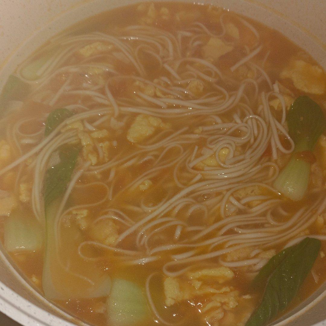 恨不得抱着锅舔的番茄鸡蛋面