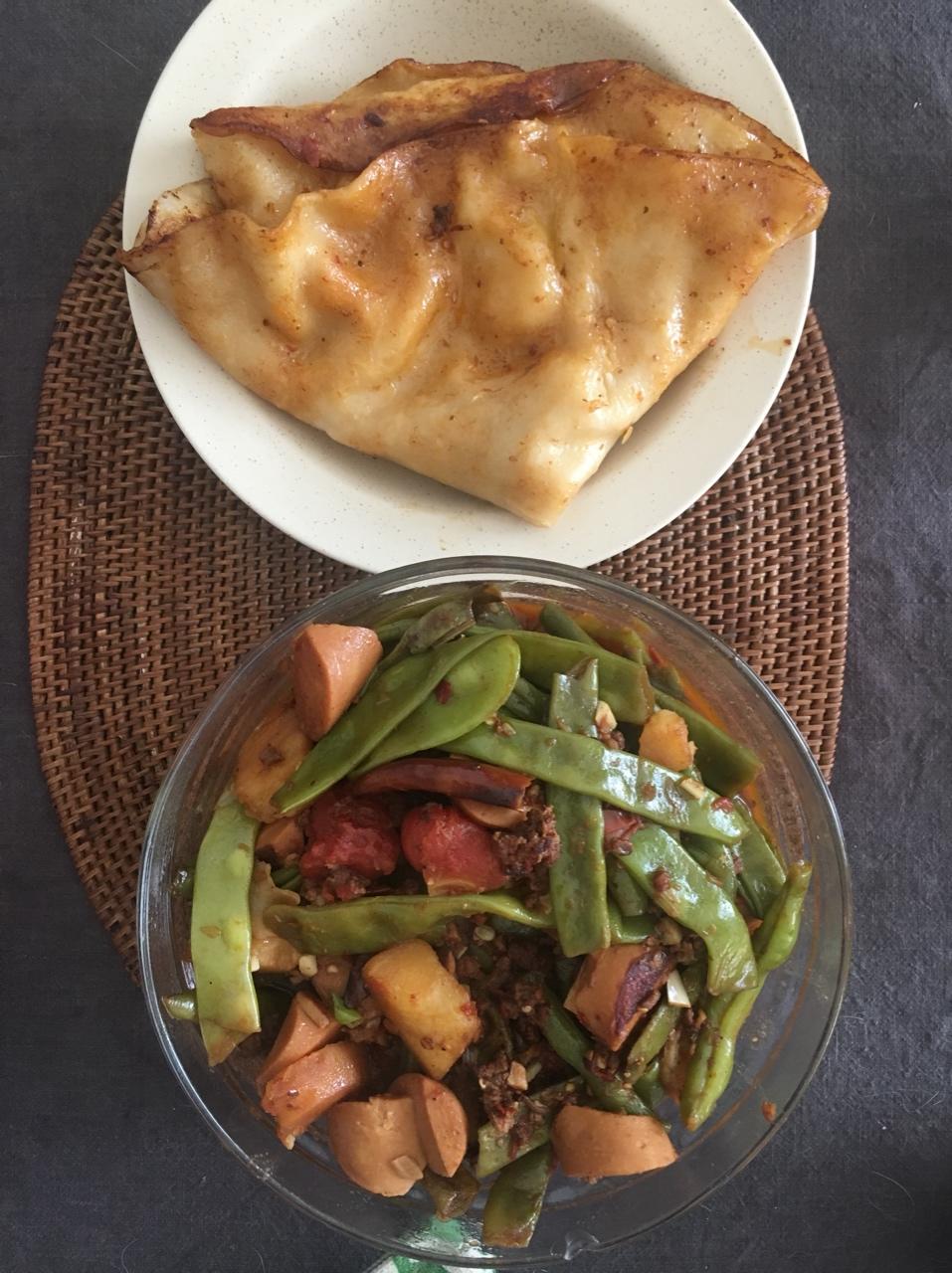 茄妃做的豆角烀饼