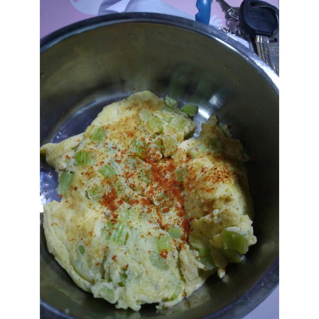 芹菜鸡蛋小饼