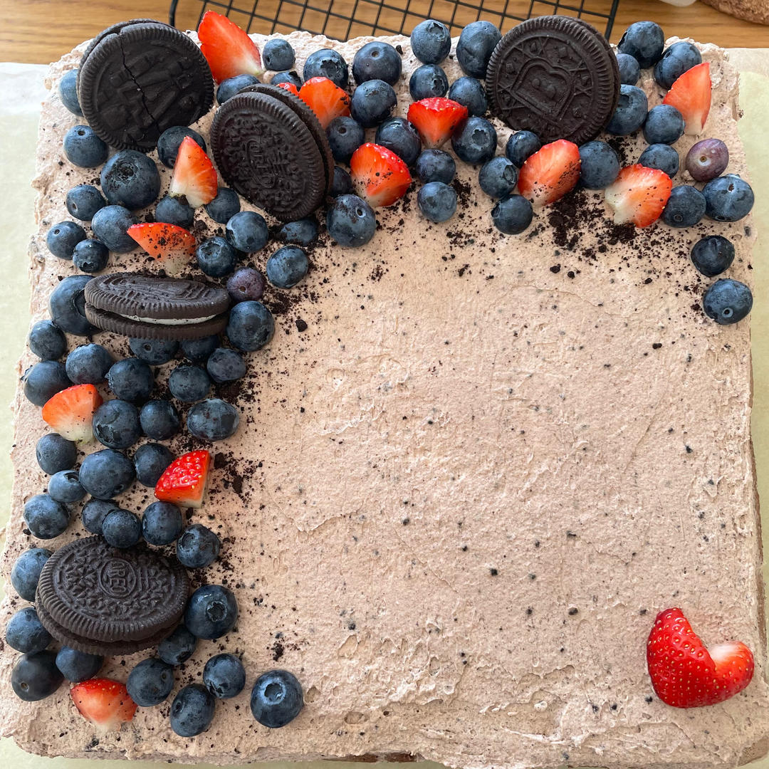 蓝莓奥利奥生日蛋糕