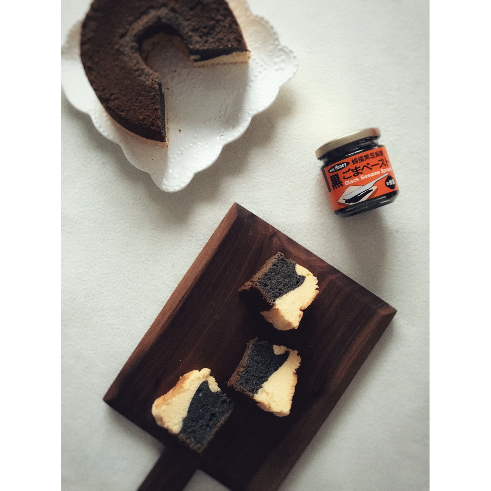 双层黑芝麻酱戚风