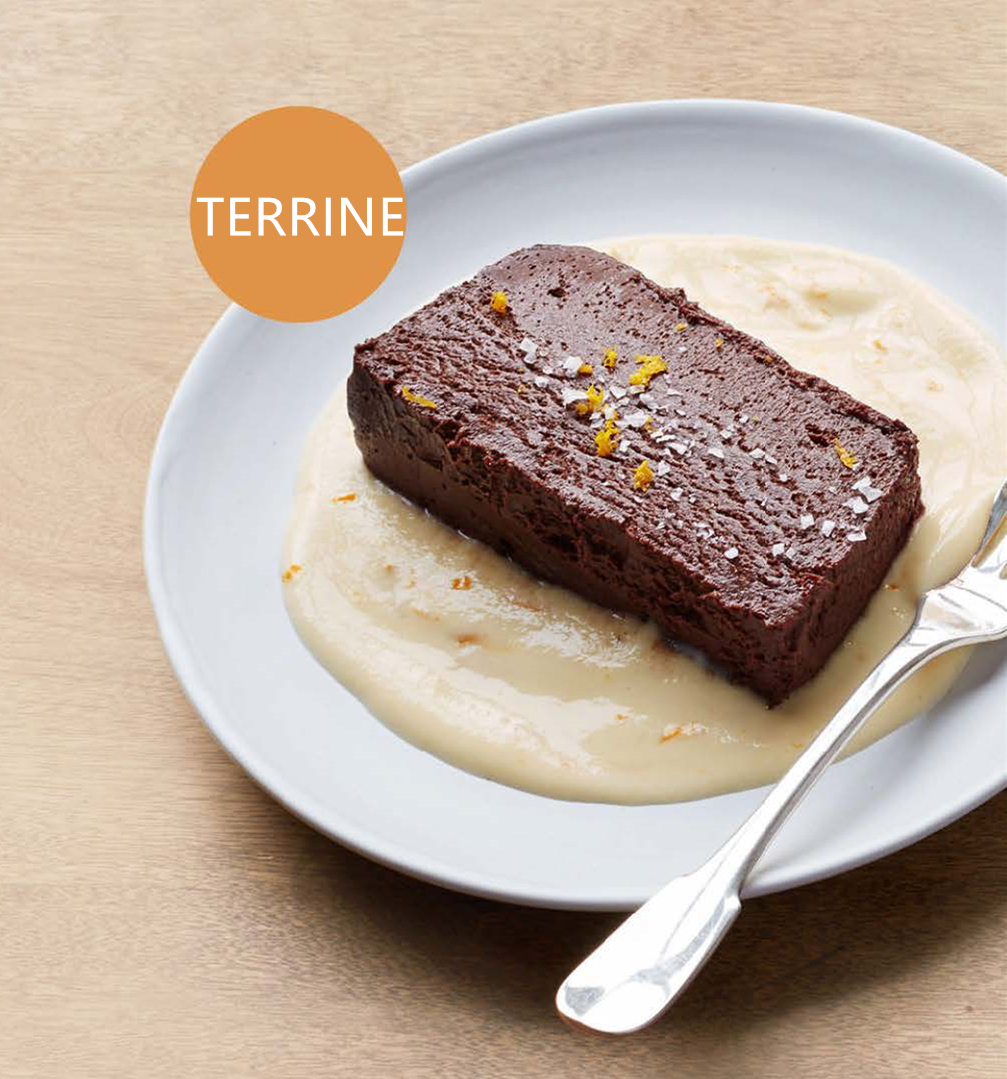 黑巧克力冻配橙酱（terrine）的做法