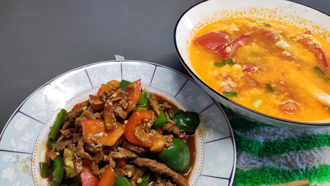 青椒炒牛肉片