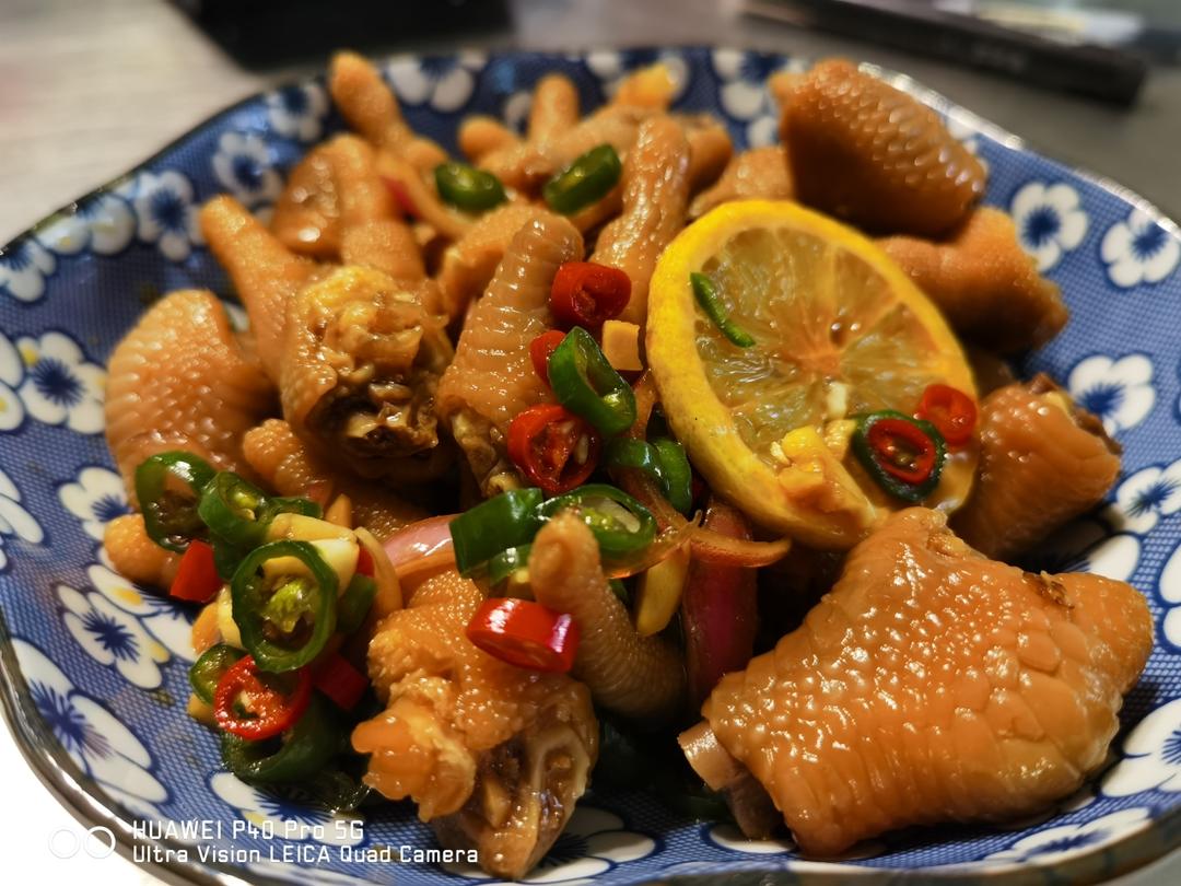 【柠檬酸辣鸡爪】自制超级无敌美味的网红鸡爪