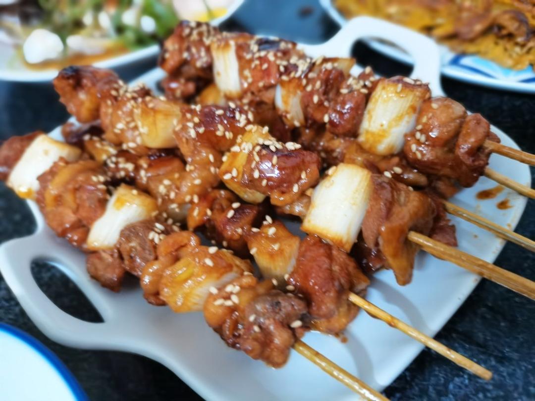 日剧里居酒屋必点菜，在家里做超级简单~和风鸡肉串