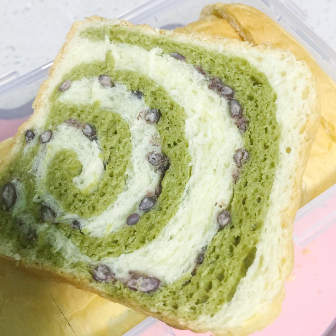 【抹茶红豆漩涡吐司】——来自春天的问候