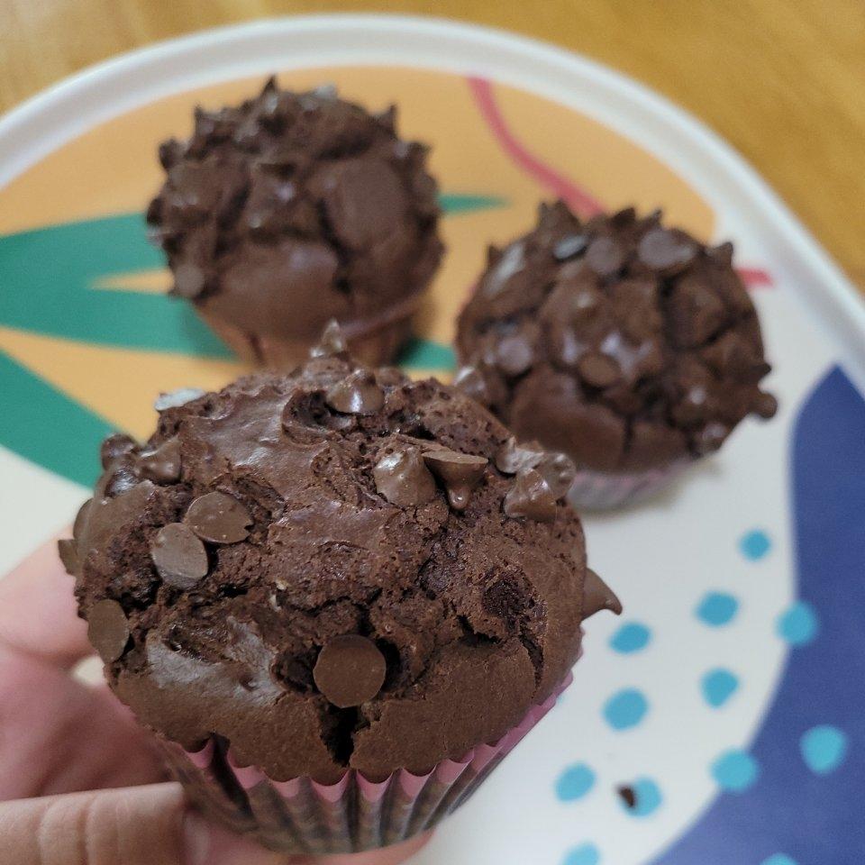 在家做巧克力蘑菇头麦芬蛋糕🍫
