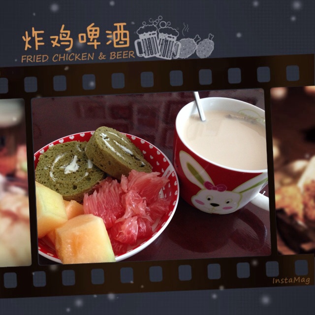 抹茶红豆蛋糕卷（福田淳子版）