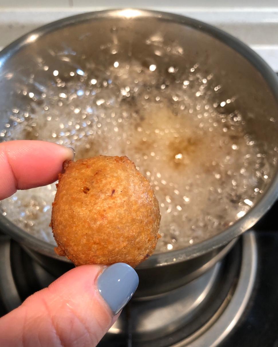 炸莲藕猪肉丸子-年味