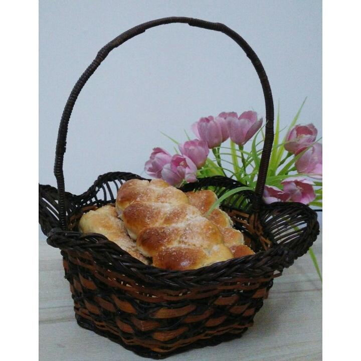 砂糖麻花面包（两股辫子）